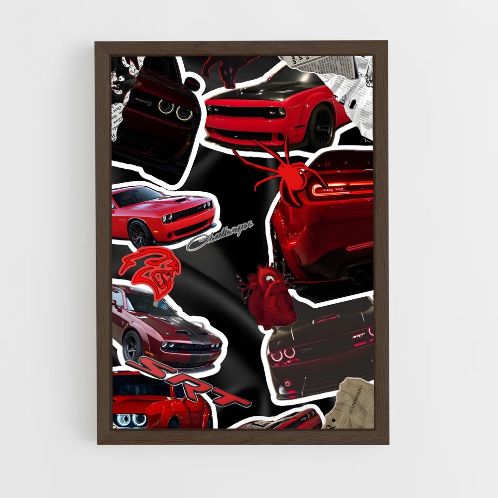 Poster Fury Rouge – affiche Dodge (vue 5)